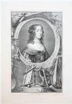 Houbraken, Jacobus (1698-1780) and Pothoven, Hendrik (1725-1807) after Honthorst, Gerard van (1592-1656) - [Antique Portrait Print/portret, etching and engraving]: AMALIA Countess van Solms/Gravin Amalia van Solms, published 1753.