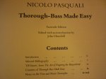 Pasquali; Nicola (1717 - 1757) - Thorough-Bass made Easy; Facsimile of the 1763 edition; with an introduction by John Churchill