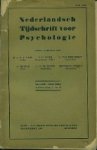 Esser, Dr. P./Dr. H.Steen e.a. - Nederlandsch Tijdschrift voor Psychologie / mei 1939