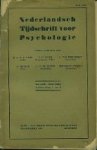 Esser, Dr. P./Dr. H.Steen e.a. - Nederlandsch Tijdschrift voor Psychologie / mei 1939