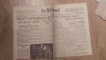  - De Telegraaf, zaterdag 25 mei 1940, ochtendblad 6 pagina's - complete editie. (Helft der weermacht met groot verlof. Duitsche troepen dringen Gent binnen)