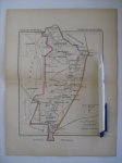 - Oudtijds grensgekleurde lithografie van Gemeente Vlagtwedde, Groningen plm 1867 - Oudtijds grensgekleurde lithografie van Gemeente Vlagtwedde, Groningen plm 1867