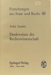 AARNIO, A. - Denkweisen der Rechtswissenschaft. Einführung in die Theorie der rechtswissenschaftlichen Forschungen.