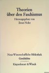 Nolte, Ernst - Theorien über den Faschismus
