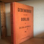 div. Auteurs , Andriessen - GEDENKBOEK van den OORLOG in ZUID-AFRIKA