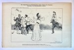 Braakensiek, Johan (1858-1940) - [Original lithograph/lithografie by Johan Braakensiek] Het departement van Buitenlandsche Zaken, tijdens den dreigenden zeeoorlog in de Oost-Aziatische wateren, 16 April 1905,1 pp.