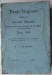 Chijs, J. A. van der - Dagh-Register gehonden int Casteel Batavia vant passerende daer ter plaetse als over geheel Nederlandts-India Anno 1663