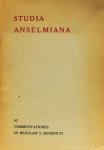 ANSELMUS VAN CANTERBURY, ANSELM OF CANTERBURY, STEIDLE, B. (ED.) - Commentationes in regulam S. Benedicti. ANSELMUS VAN CANTERBURY, ANSELM OF CANTERBURY, STEIDLE, B. (ED.) - Commentationes in regulam S. Benedicti.