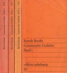 Brecht, Bertolt - Gesammelte Gedichte [4 Teilen]