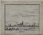 Abraham Zeeman (1695/96-1754)Abraham Zeeman (1695/6-1754) - Antique print, city view, 1730 | The village of Groet, published 1730, 1 p.