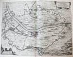 Blaeu, Joan (1596-1673) - [Engraved carthography/gegraveerde kaart] 'Arcis Gennippensis oppugnatae atque expugnatae'; Siege of Gennep, 1641.