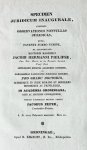 Zeper, Jacobus, uit Leeuwarden - Specimen juridicum inaugurale, exhibens observationes nonnullas juridicas [...] Groningen H. Eekhoff 1835