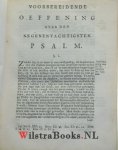 Brahé, Jan Jacob - Ethans Onderwyzinge in den Negenentachtigsten Psalm, geopend en verklaard.