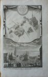 Wagenaar, Jan - Het Oude Stadhuis en de naaste Gebouwen, zo als zy waren in 't jaar 1544. Originele kopergravure