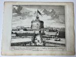 Unknown engraver, Pieter Schenk (1660-1713) - [Antique print, etching/ets, Rome] CASTELLUM S. ANGELI... Views of Rome [Set title] (Engelenburcht), published 1705, 1 p.