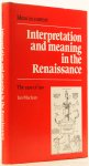 MACLEAN, I. - Interpretation and meaning in the Renaissance. The case of law.