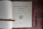 Woodfield, Denis B. - Surreptitious Printing in England 1550 - 1640. [ vertaling: heimelijk drukwerk in Engeland van 1550 tot 1640 ].