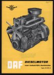 DAF - (AUTO FOLDER - CAR BROCHURE) DAF Dieselmotor voor industriele doeleinden Type D 575 A