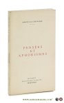 Chevalerie, Amaury de la. - Pensées et Aphorismes.