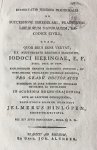 Hinlopen, Jelmerus, uit Utrecht - Dissertatio juridica inauguralis de successione irregulari, praesertim liberorum naturalium, ex codice civili [...] Utrecht Joh. Altheer 1824