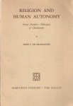 Brabander, René F. - Religion and human autonomy. Henry Duméry's Philosophy of Christianity