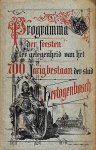 (HERTOGENBOSCH, 's) / Joseph HAYDN - Programma der feesten, te geven ter gelegenheid van de viering van het 700jarig bestaan der stad 's-Hertogenbosch. 17-23 juli 1885.