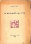 Arce, Manuel - La tentación de vivir Arce, Manuel - La tentación de vivir