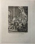 Koning, Theodoor naar Buys, Jacobus. - Bookillustration | Dood van Requensens in 1576, Zyn wangen zinken weg (...),  History print used in Nomsz, taferelen uit het leven van Prins Willem I, Amsteldam 1782, 1 p.