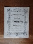 G. Meyerbeer - Album de nouveautés pour le piano forte, N 1, le prophète, musique de G. Meyerbeer, N 219, Rotterdam, chez W. G. de Vletter