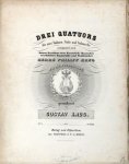 Krug, Gustav: - Drei quatuors für zwei Violinen, Viola und Violoncelle. Nro. 1