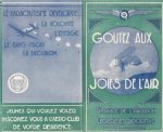 (VLIEGSPORT). FÉDÉRATION NATIONALE AERONAUTIQUE - Goutez aux joies de l'air. Service de l'Aviation légère et sportive. (Flyer, ca. 1935).