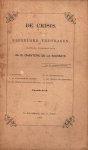 Chantepie de la Saussaye, Dr. D. - Chantepie de la Saussaye, Dr. D.-De Crisis