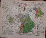 antique map (kaart). - Geschichtliche Entwickelung Bayerns.