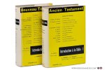 Robert, A., A. Feuillet,  P. Auvray, A. Barucq, E. Cavaignac, C. Bigaré, M.E. Boismard, A.O. - Introduction a la Bible sous la direction de A. Robert et A. Feuillet. Tome I. Introduction générale ancien testament. Tome II. Nouveau testament. [ 2 volumes ].