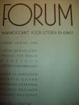 Diversen - "Forum"  Maandschrift voor Letteren en Kunst"  3e Jaargang 1934 nrs. 1 t/m 12