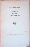 Molen, W.J. van der - Gered voor vannacht