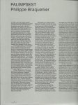 BRAQUENIER, Philip - Philip Braquenier - Palimpset. [New]