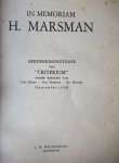 Debrot, Cola, Hoekstra, Han ,Hoornik, Ed (red.) - In memoriam H marsman