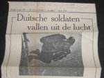  - Artikel uit de Telegraaf, getiteld Duitsche soldaten vallen uit de lucht