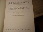 Bach; J. S. (1685-1750) - Trio Sonaten II Score and parts