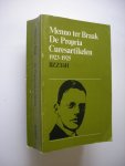 Braak, Menno ter / Peeters, Carel, inleiding - De Propria Curesartikelen / 1923-1925. Braak, Menno ter / Peeters, Carel, inleiding - De Propria Curesartikelen / 1923-1925.
