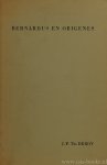 BERNARD VAN CLAIRVAUX, DEROY, J.P.T. - Bernardus en Origenes. Enkele opmerkingen over de invloed van Origenes op Sint Bernardus' Sermones super cantia canticorum'.
