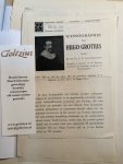  - Advertissment leaflet of Van Beresteyns work Iconografie on the portraits of Hugo de Groot.
