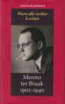 Hanssen, Léon - Want alle verlies is winst: Menno ter Braak 1902-1940