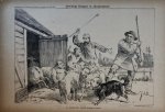 Braakensiek, Johan (1858-1940) - [Original lithograph/lithografie by Johan Braakensiek] Onwillige Schapen in "Burgerplicht", 2 Maart 1890, 1 pp.