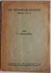 Houtzagers G - De dennenbladwesp (Diprion pini L) overdruk uit het Tijdschrift der Nederlandsche Heidemaatschappij 1936 afl 12