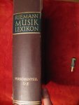 Gurlitt, Wilibald, Hans Heinrich Eggebrecht, Carl Dahlhaus - Riemann musik lexikon:  5 delen