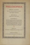 Oyen, Prf. Dr H. van - Philosophia Beknopt Handboek tot de geschiedenis van het wijsgeerig denken eerste deel Indië - Renaissance + tweede deel Descartes - Hedendaagsche Wijsbegeerte