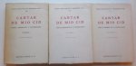 R. M. Pidal - Cantar de Mio Cid: Volumen 1,2 and 3