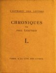Paul Léautaud - Chroniques